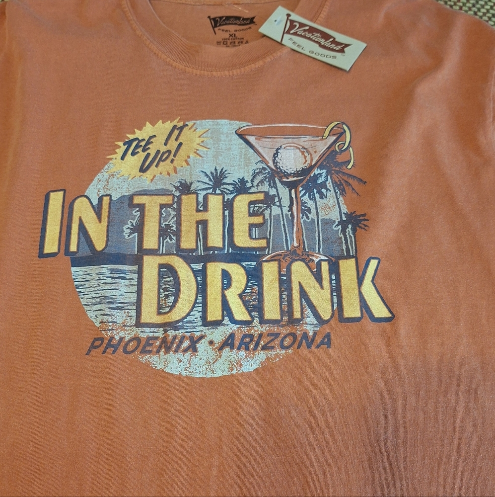 Vacationland Orange Graphic T-Shirt - Picture 7 of 11